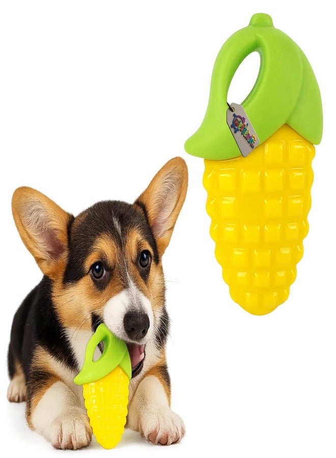 Western Era Corn Shaped Squeaky Dog Toy | Durable Rubber Chew Toy for Dogs & Puppies | Heavy Duty Teething Aid for Aggressive Chewers | Squeaker for Interactive Play | Dental Cleaning Playtime Fun - Image 1
